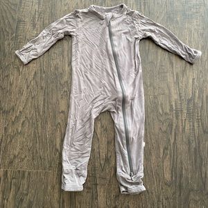 Kyte Baby Zippered Romper Sz 12-18mo Charcoal